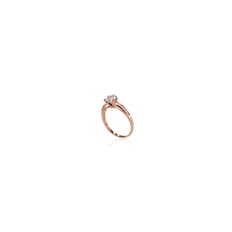 Gold ring 1100354(Au-R)_CZ, Red Gold 585°, Zirkons
