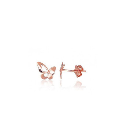 Gold classic studs earrings 1200295(Au-R), Red Gold 585°