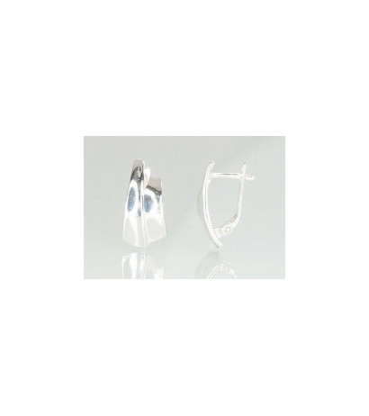 Silver earrings with 'english' lock 2201077, Silver 925°
