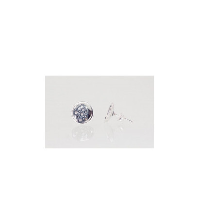 Silver stud earrings 2203079(POx-Bk), Silver 925°, oxide (Plating)