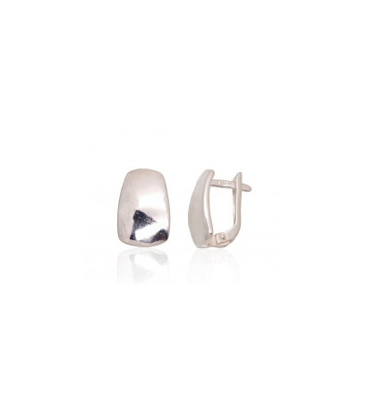 Silver earrings with 'english' lock 2203636, Silver 925°