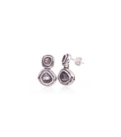 Silver stud earrings 2203662(POx-Bk), Silver 925°, oxide (Plating)