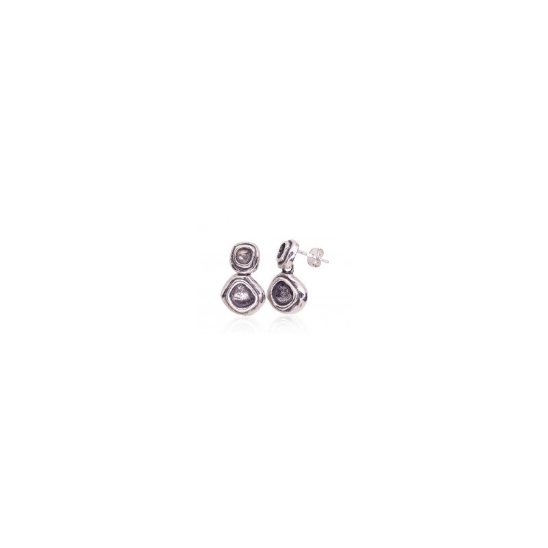 Silver stud earrings 2203662(POx-Bk), Silver 925°, oxide (Plating)
