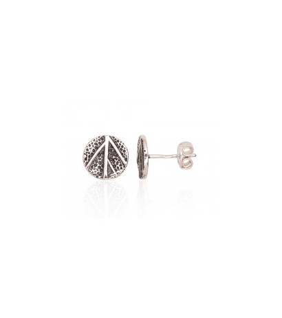 Silver stud earrings 2203665(POx-Bk), Silver 925°, oxide (Plating)