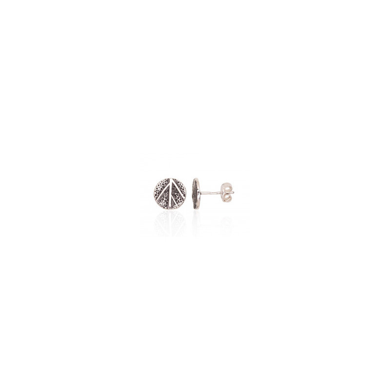 Silver stud earrings 2203665(POx-Bk), Silver 925°, oxide (Plating)