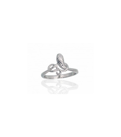 Silver ring 2101787(PRh-Gr), Silver 925°, Rhodium (Plating)