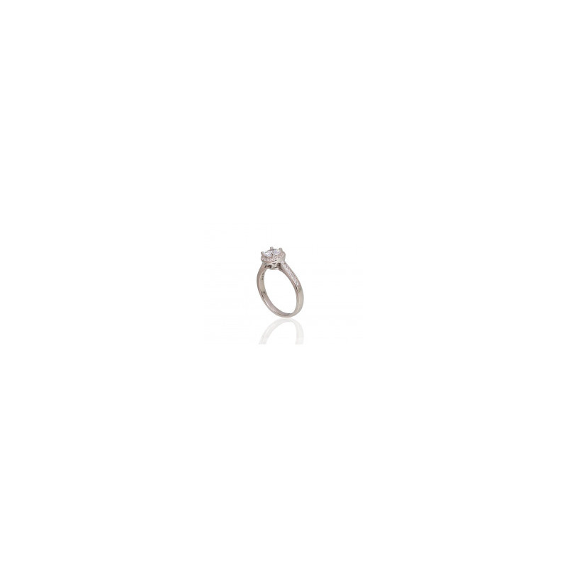 Silver ring 2101794(PRh-Gr)_CZ, Silver 925°, Rhodium (Plating), Zirkons