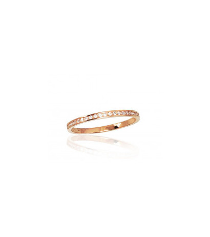 Gold ring 1100831(Au-R)_CZ, Red Gold 585°, Zirkons