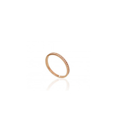 Gold ring 1100831(Au-R)_CZ, Red Gold 585°, Zirkons
