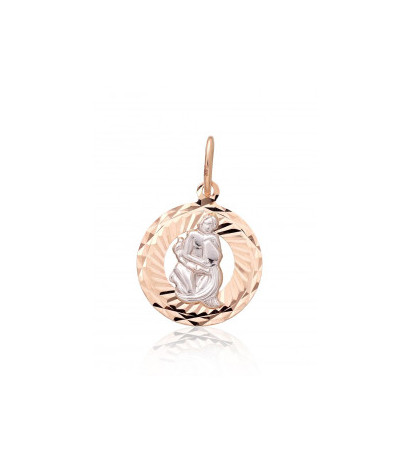 Gold pendant 1300833(Au-R+Au-W), White/Red Gold 585°