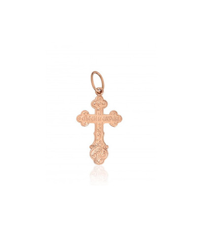 Gold pendant 1300896(Au-R+PRh-W), Red Gold 585°, Rhodium (Plating)