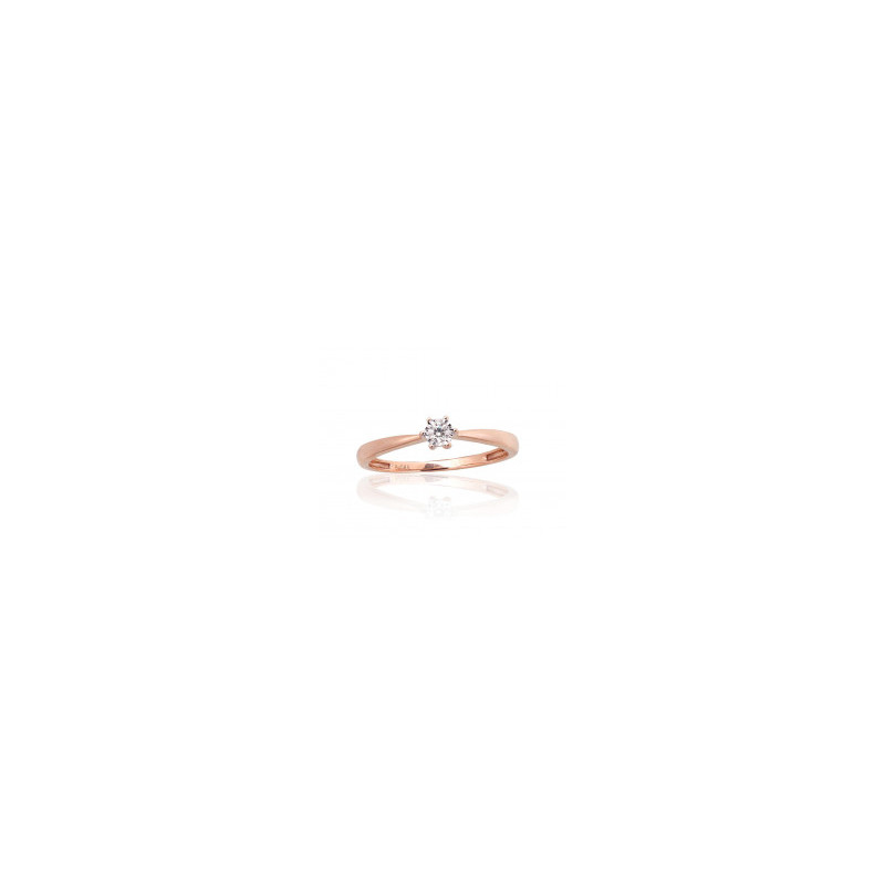 Gold ring 1101033(Au-R+Au-W)_DI, White/Red Gold 585°, Diamonds