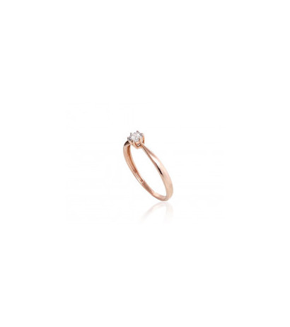 Gold ring 1101033(Au-R+Au-W)_DI, White/Red Gold 585°, Diamonds