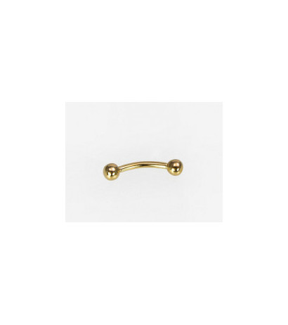 Gold piercing for brow 1930027(Au-Y), Yellow Gold 585°