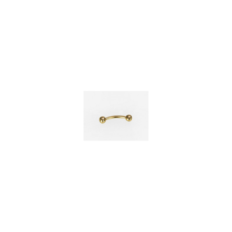 Gold piercing for brow 1930027(Au-Y), Yellow Gold 585°