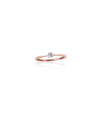 Gold ring 1101035(Au-R+Au-W)_DI, White/Red Gold 585°, Diamonds