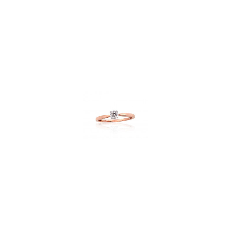 Gold ring 1101037(Au-R+Au-W)_DI, White/Red Gold 585°, Diamonds