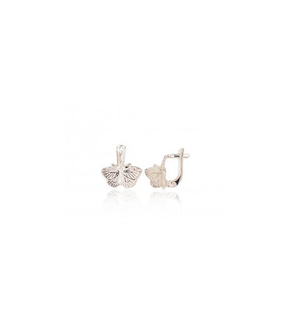 Silver earrings with 'english' lock 2201079, Silver 925°