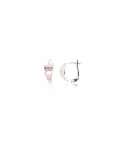 Silver earrings with 'english' lock 2201608, Silver 925°