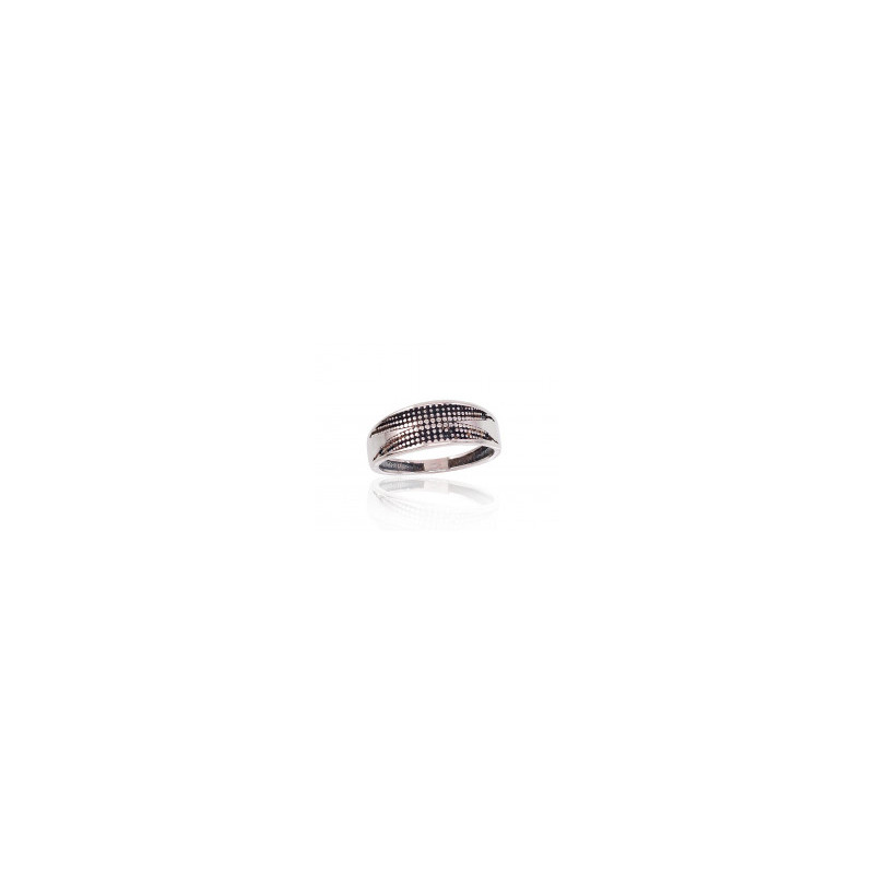 Silver ring 2101664(POx-Bk), Silver 925°, oxide (Plating)