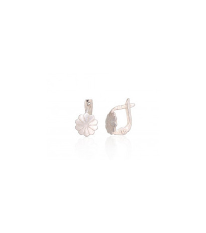 Silver earrings with 'english' lock 2202475, Silver 925°