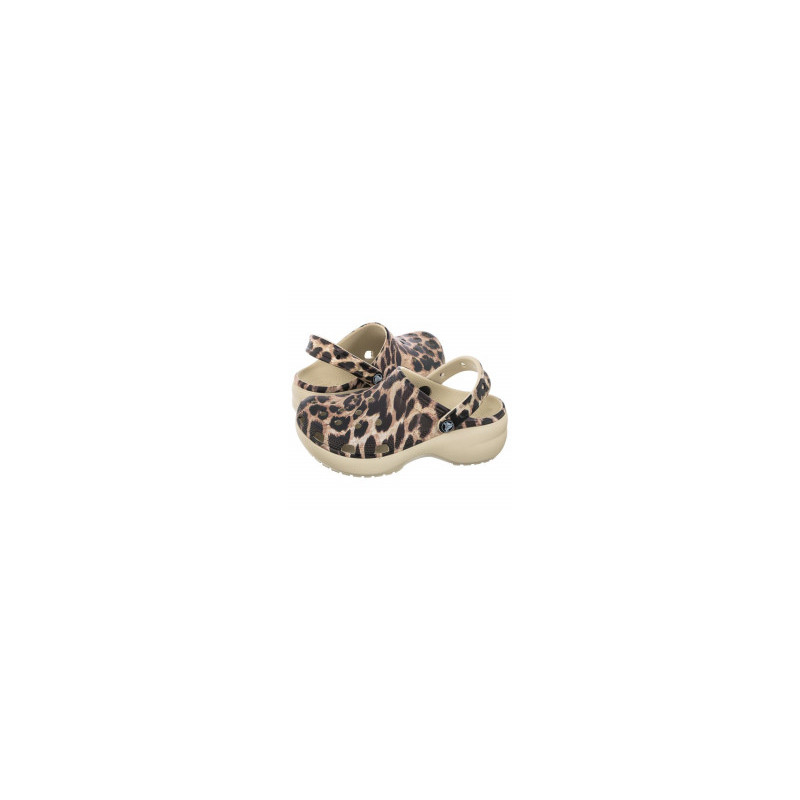 cheetah platform crocs