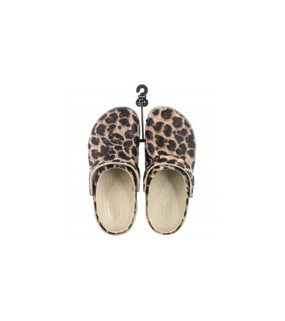 platform leopard crocs