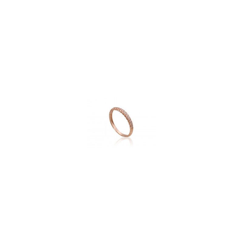Gold ring 1101070(Au-R)_CZ, Red Gold 585°, Zirkons