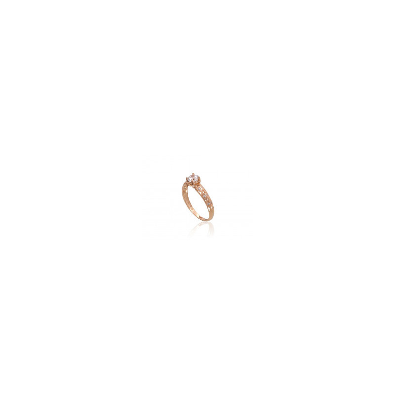 Gold ring 1101079(Au-R)_CZ, Red Gold 585°, Zirkons