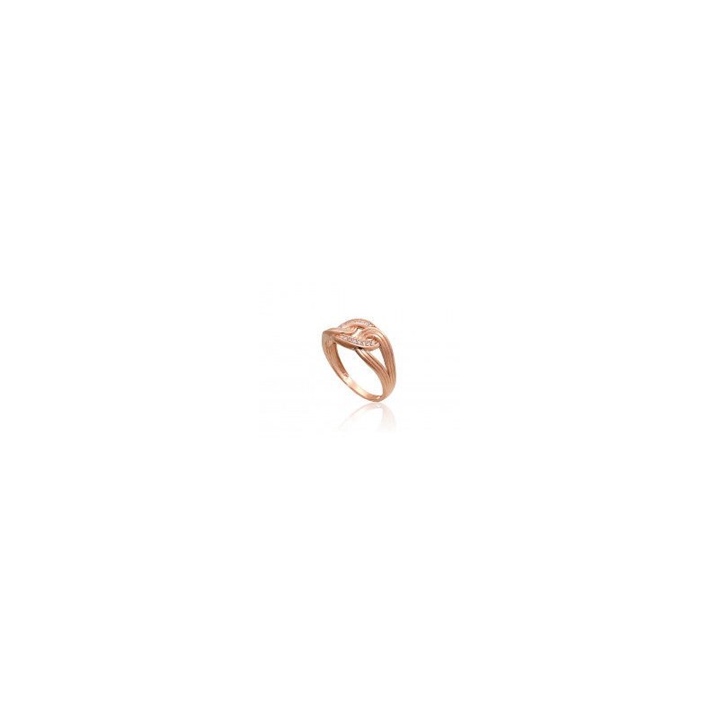 Gold ring 1101082(Au-R)_CZ, Red Gold 585°, Zirkons