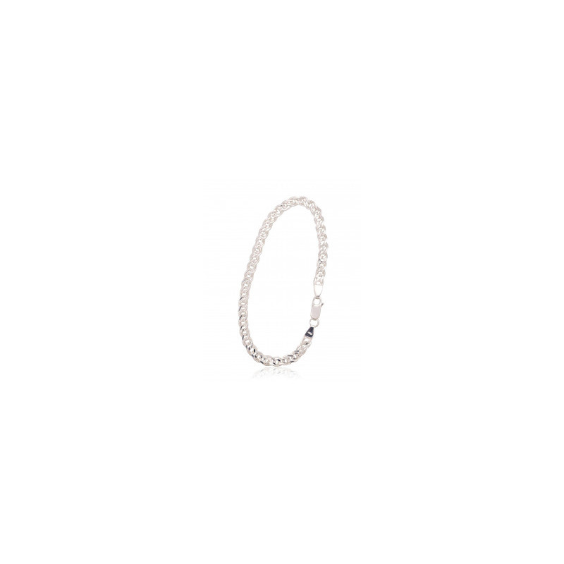 Silver chain Mona Liza 4,9 mm , diamond cut 2400062-bracelet, Silver 925°