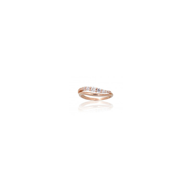 Gold ring 1101096(Au-R)_CZ, Red Gold 585°, Zirkons
