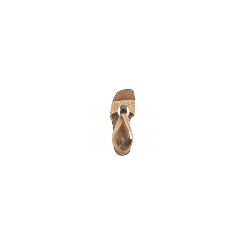 Rieker Beżowe 62664-61 Beige (RI9-a) sandal