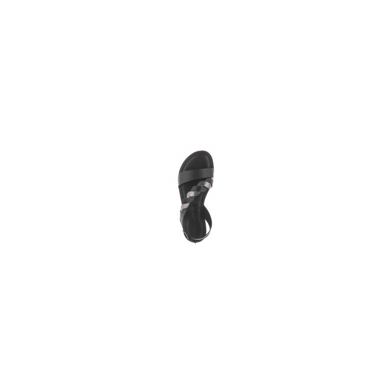 Tamaris Czarne 1-28142-24 094 Black/Pewter (TM252-b) sandal