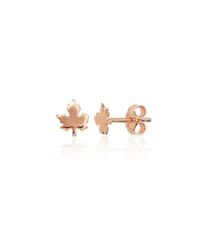Gold classic studs earrings 1201473(Au-R), Red Gold 585°