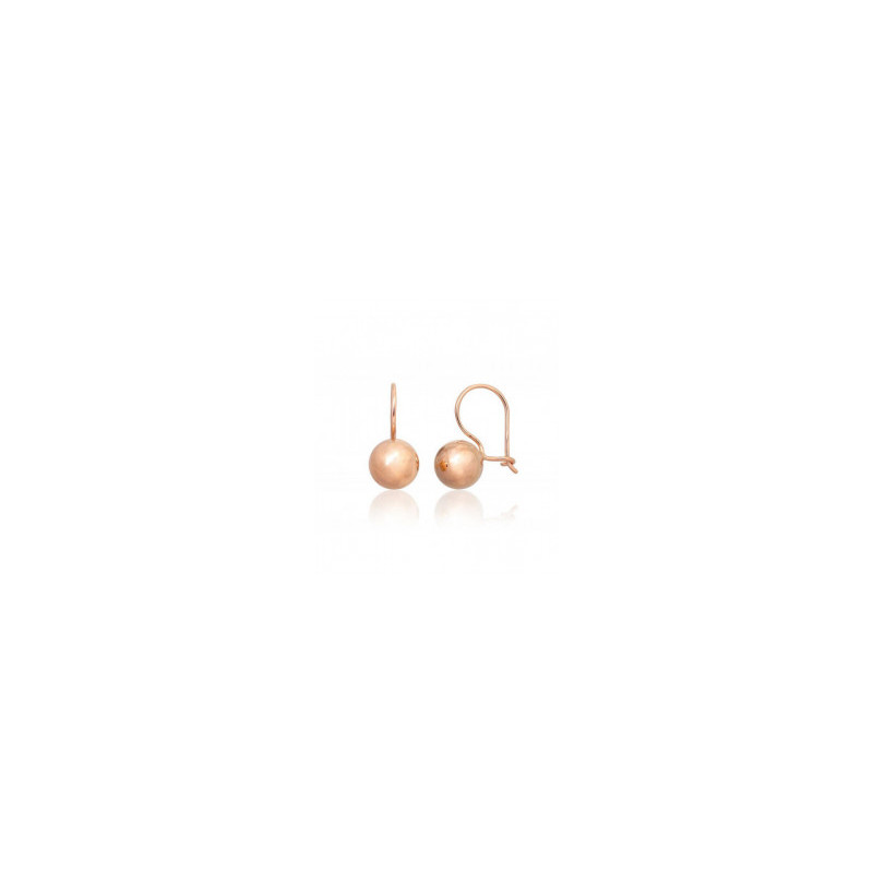 Gold hook earrings 1201500(Au-R), Red Gold 585°