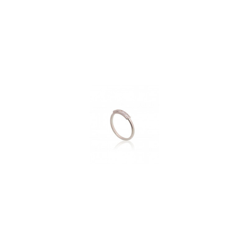 Silver ring 2101805(PRh-Gr)_CZ, Silver 925°, Rhodium (Plating), Zirkons