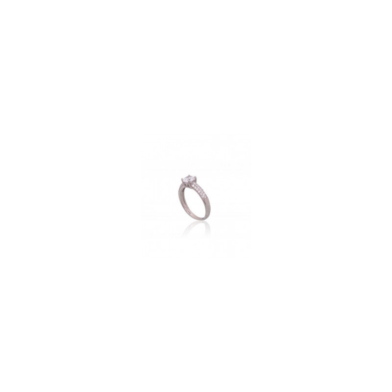 Silver ring 2101811(PRh-Gr)_CZ, Silver 925°, Rhodium (Plating), Zirkons
