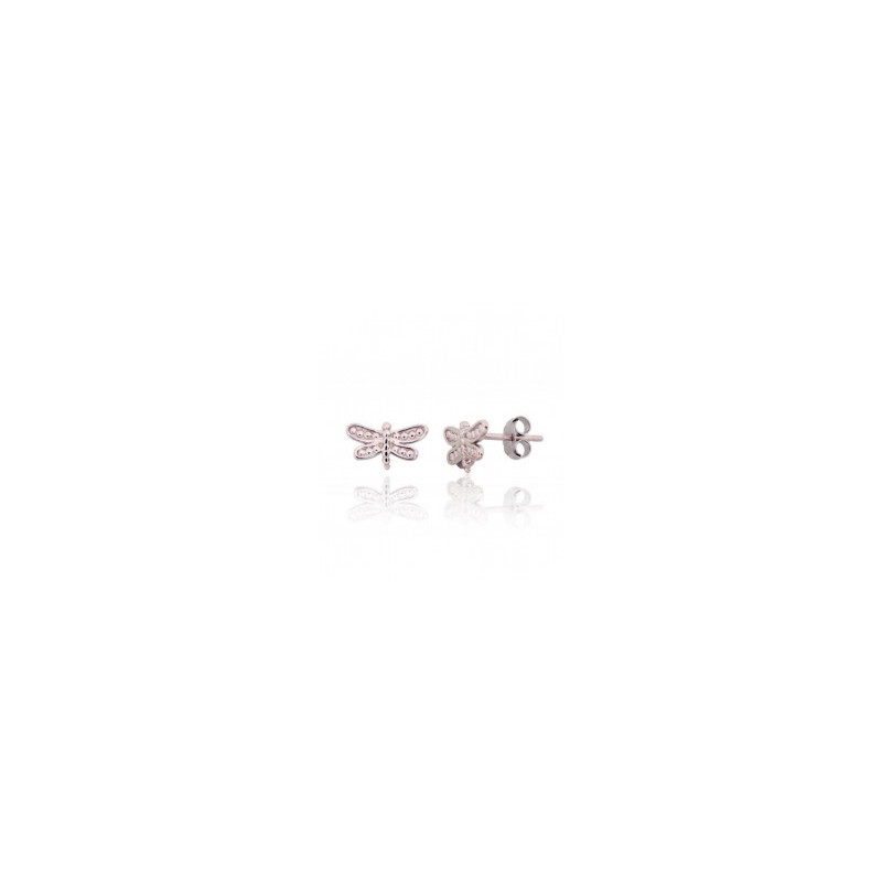 Silver stud earrings 2203731(PRh-Gr), Silver 925°, Rhodium (Plating)