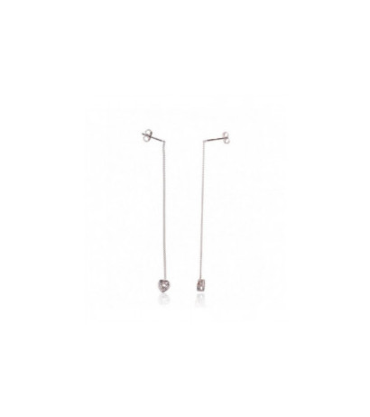 Silver earrings 2203746(PRh-Gr)_CZ, Silver 925°, Rhodium (Plating), Zirkons