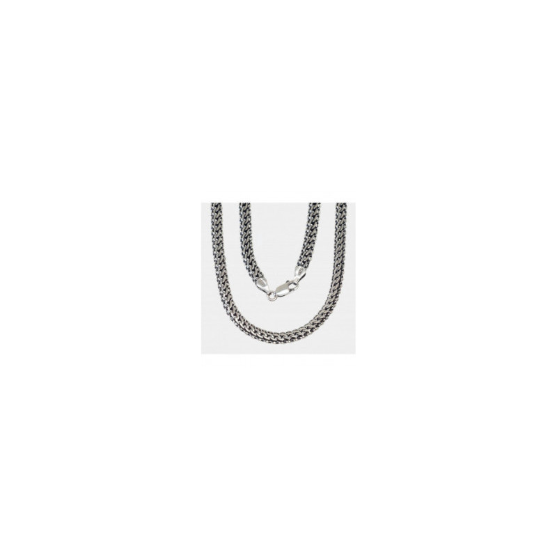 Silver chain Kaiser 5,1 mm 2400008(POx-Bk), Silver 925°, oxide (Plating)