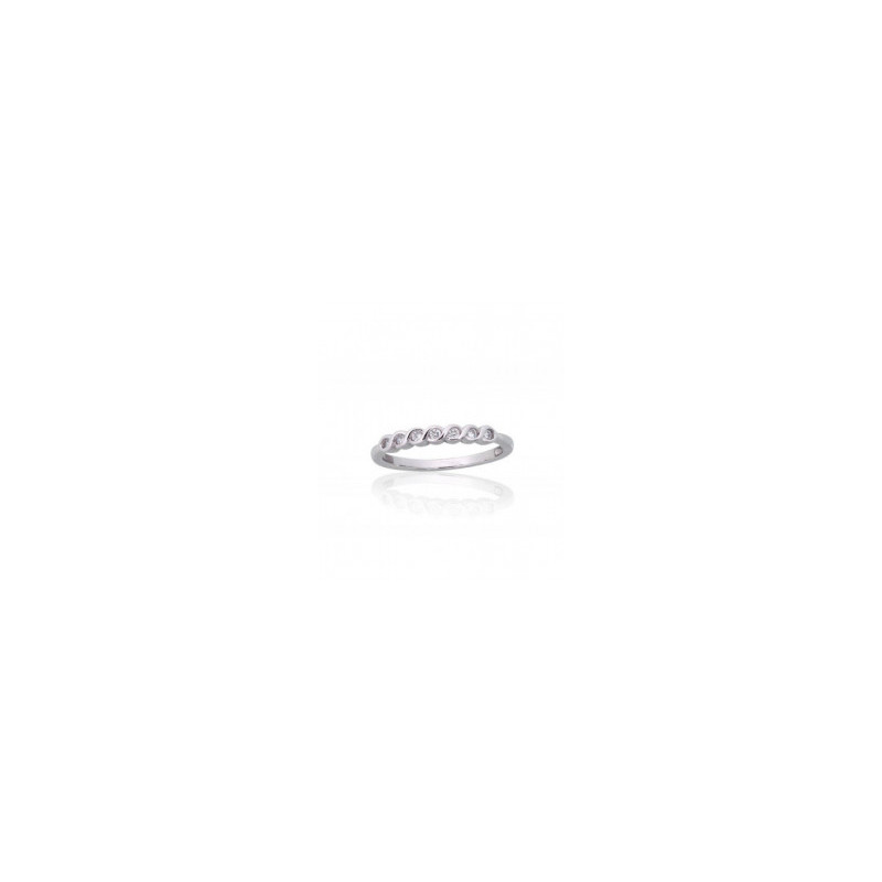 Silver ring 2101848(PRh-Gr)_CZ, Silver 925°, Rhodium (Plating), Zirkons