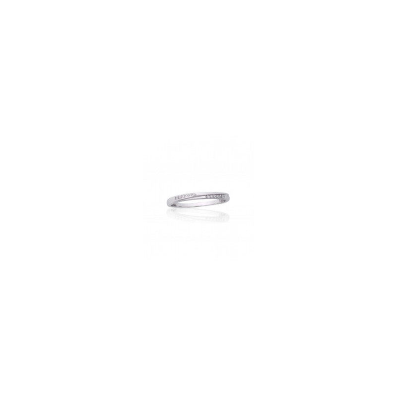 Silver ring 2101850(PRh-Gr)_CZ, Silver 925°, Rhodium (Plating), Zirkons