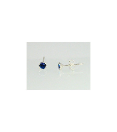 Silver stud earrings 2202664_CZ-B, Silver 925°, Zirkons