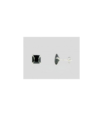 Silver stud earrings 2202631_CZ-BK, Silver 925°, Zirkons