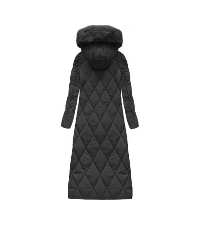 LONG WINTER HOODED JACKET BLACK (7688) jacket