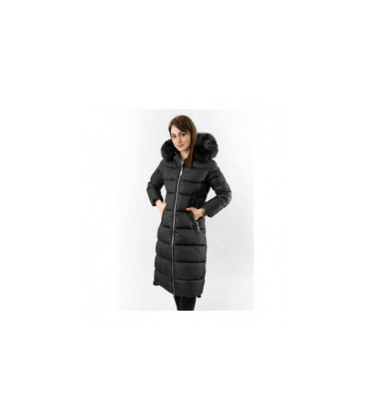LONG WINTER HOODED JACKET BLACK (7688) jacket