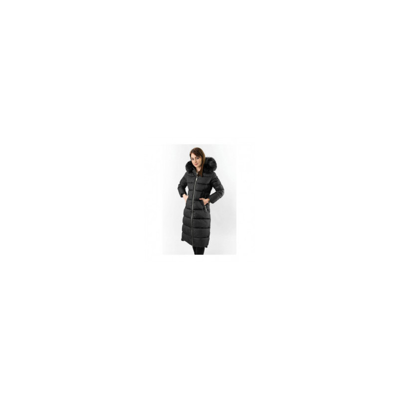 LONG WINTER HOODED JACKET BLACK (7688) jacket