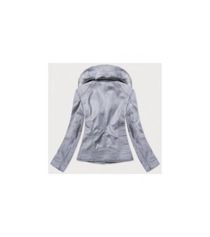 SUEDE MOTORCYCLE JACKET LILAC (6501BIG) striukė