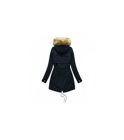 REVERSIBLE HOODED JACKET NAVY BLUE-GREY (W214BIG) striukė